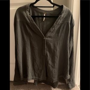 Olive Free people long sleeve top - NEW WITH TAGS
